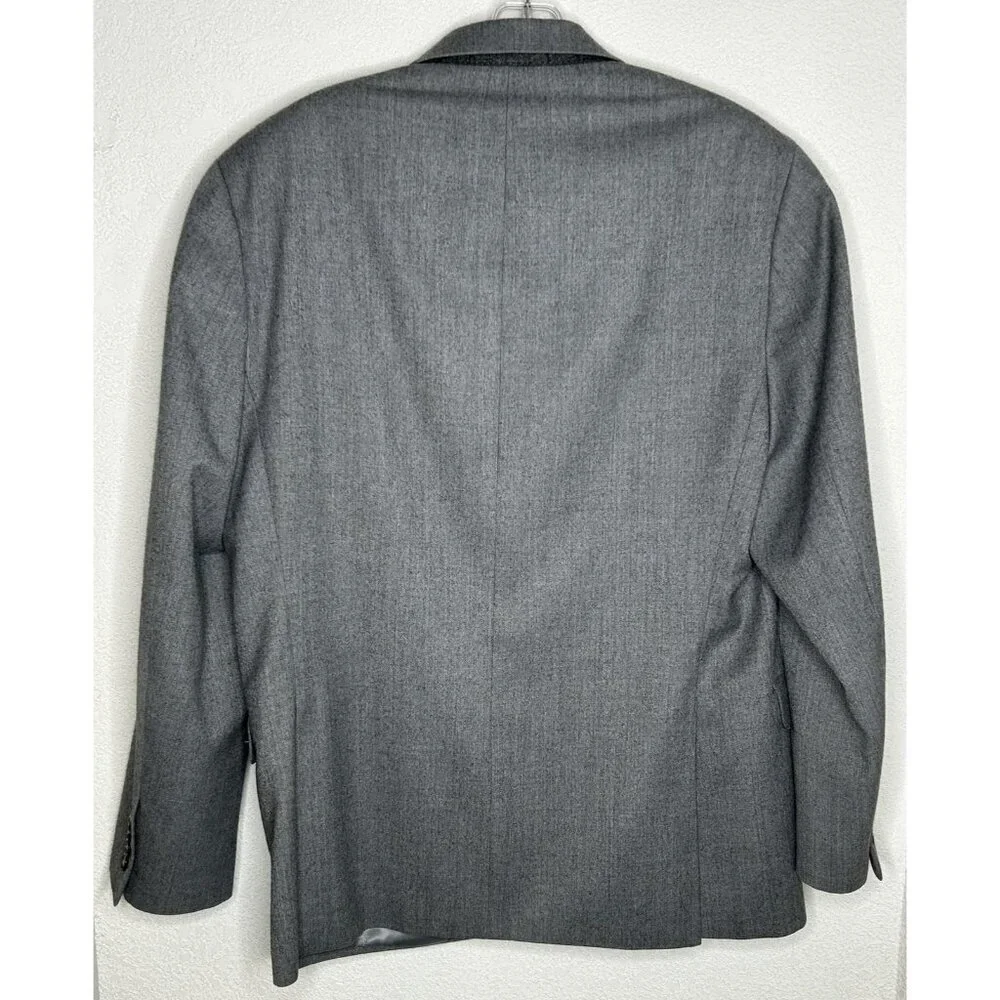 Lauren Ralph Lauren Blazer Mens 40R Gray Wool Blend Two Button Sport Coat